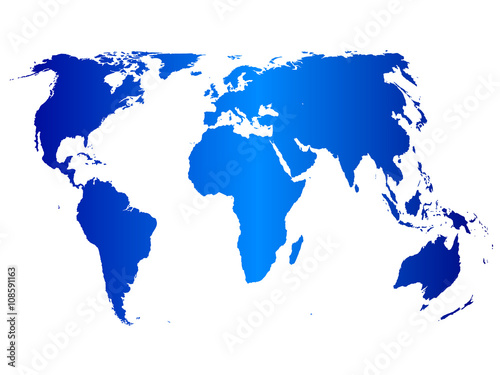 世界　地図　青　背景