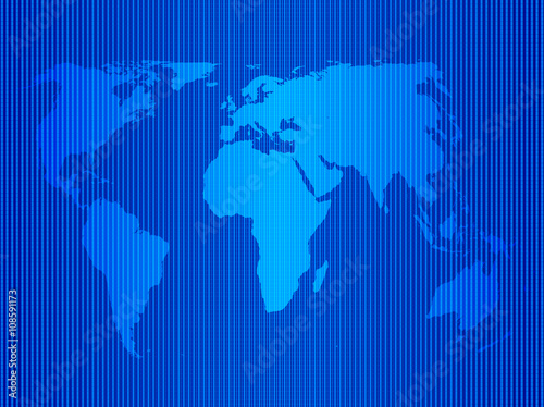 世界　地図　青　背景