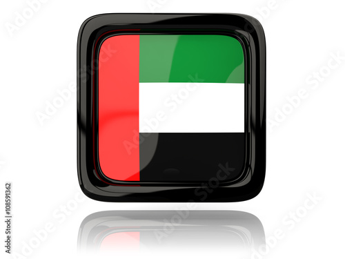 Free Download Square icon with flag of united arab emirates - GFXLoad