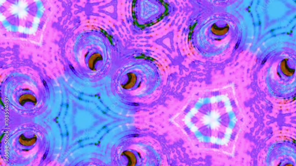 Video Background 1052: High energy techno trance forms mesmerize (Video Loop).