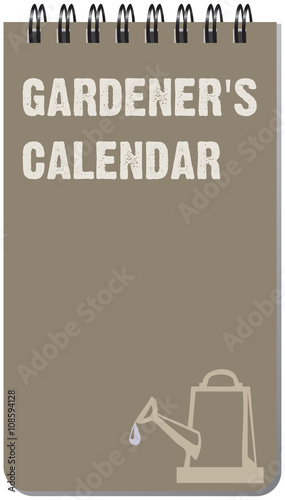 Gardener calendar for notes