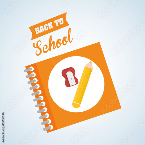 Flat illustration about back to school design, education related, education related