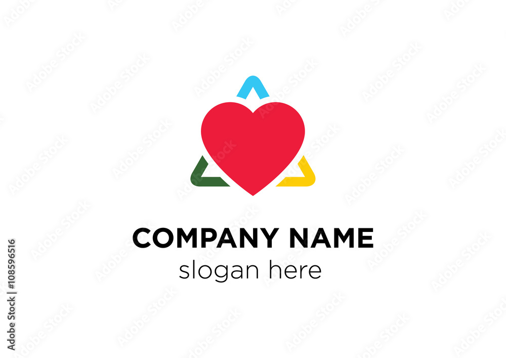 Heart Triangle Logo
