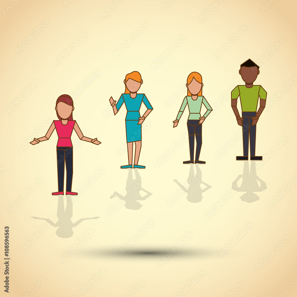 Fototapeta premium Communication vector design, editable graphic