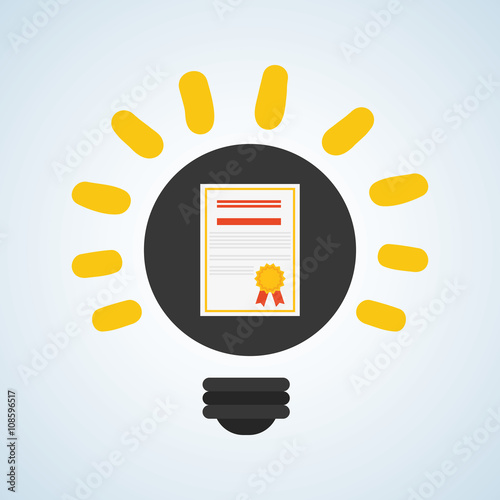 Flat illustration about back to school design, education related