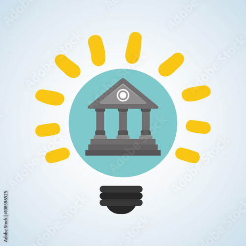 Flat illustration about back to school design, education related