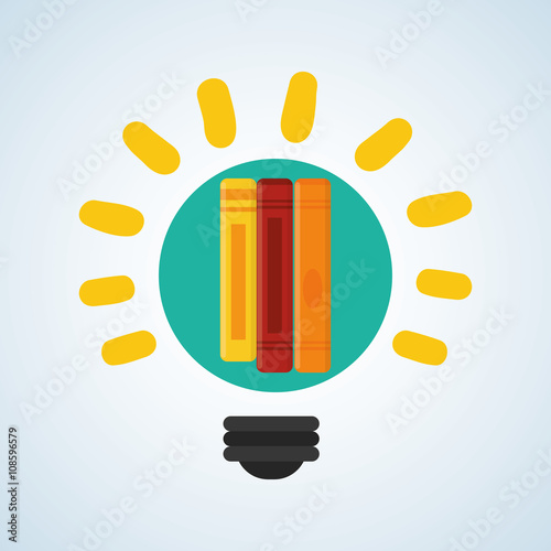 Flat illustration about back to school design, education related