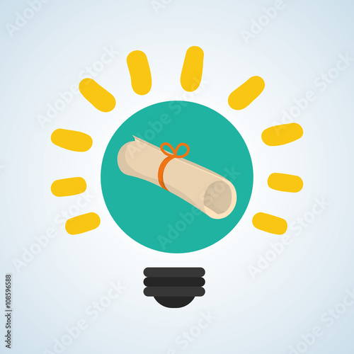 Flat illustration about back to school design, education related