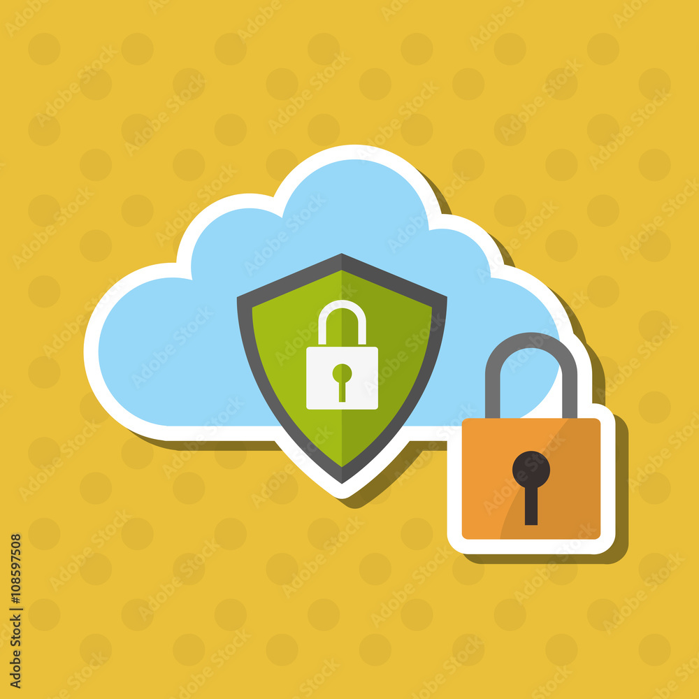 Graphic design of Security System, vector illustration Graphic design of Security System, vector illustration