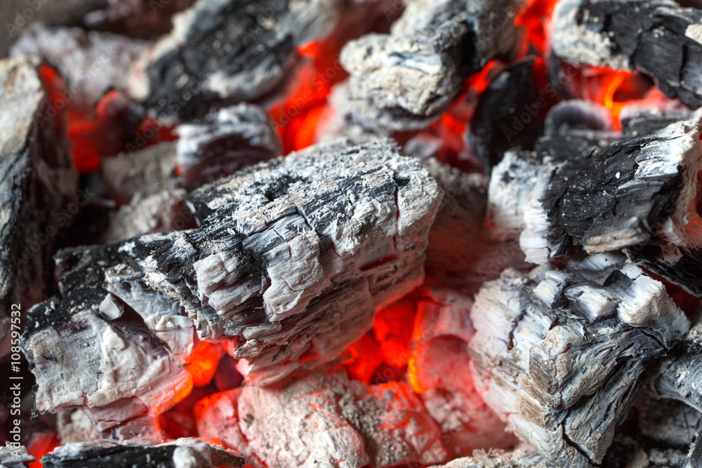 Firewood after burning become ash Firewood after burning become ash
