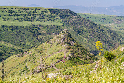 Gamla nature reserve, ancient city of Gamla, Israel photo