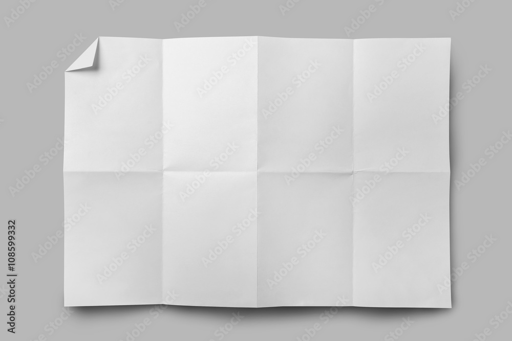 Empty white Crumpled paper isolate Empty white Crumpled paper isolate