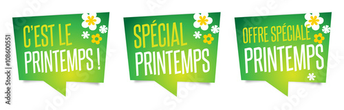 C'est le printemps ! Spécial printemps ! Offre spéciale printemps !
