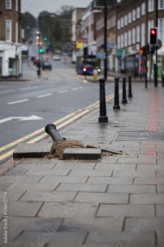 Broken bollard
