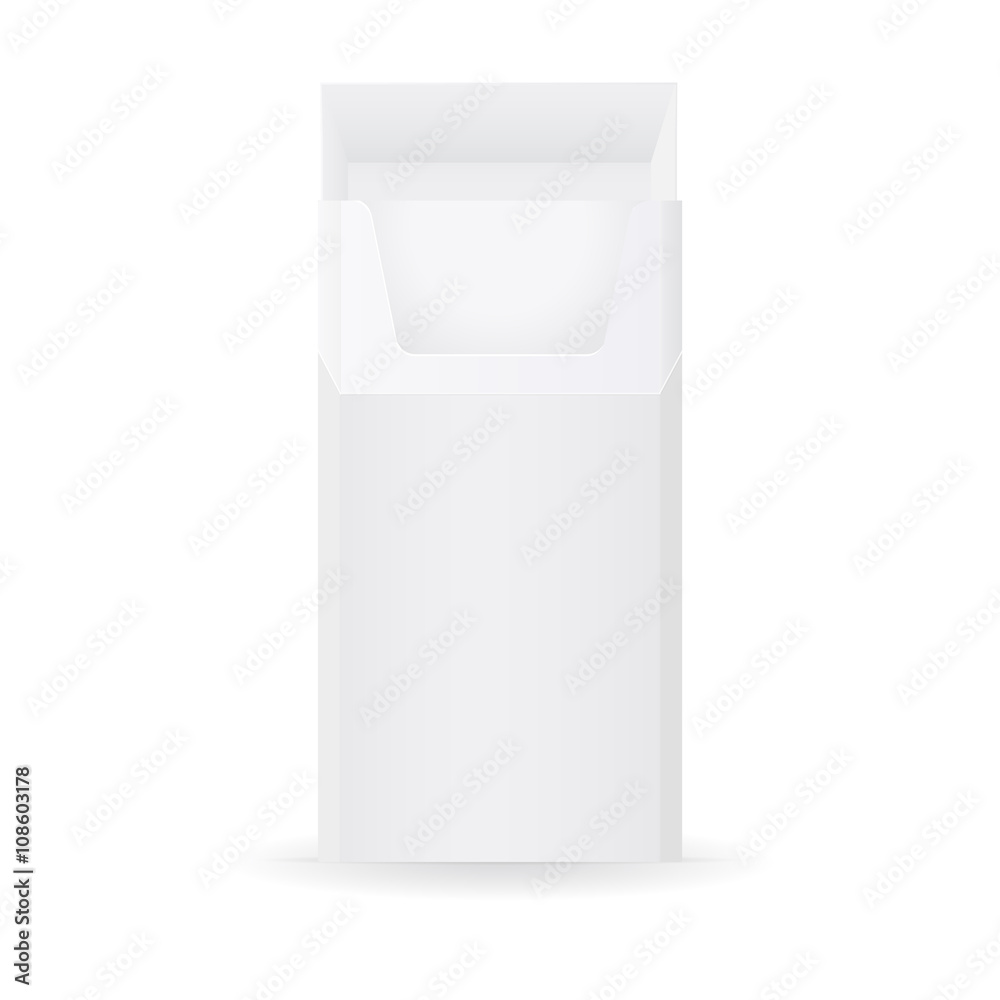 Pack of cigarettes. Empty pack Pack of cigarettes. Empty pack