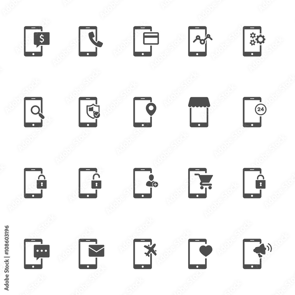 Phone features black Phone features black