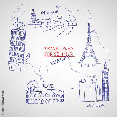 Travel plan for summer