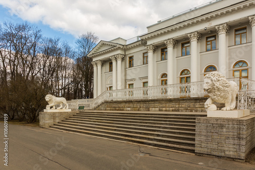 West facade of Yelagin Palace, St. Petersburg in St.Petersburg.
 photo