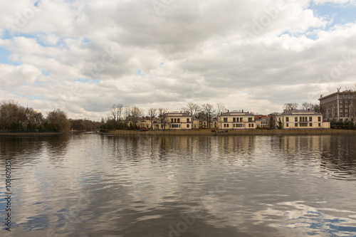 View of the left bank of the river 