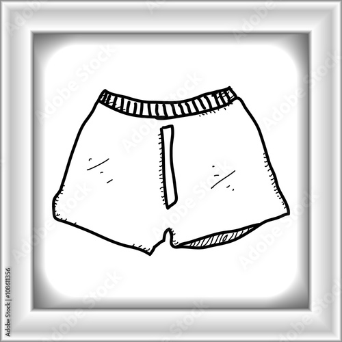 Simple doodle of a pair of boxer shorts