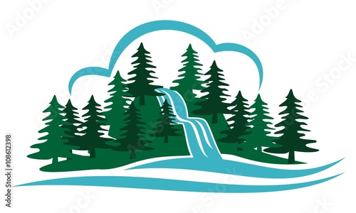 Mountain Waterfall
