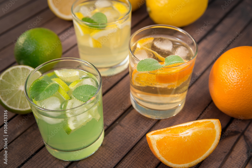 Fototapeta premium Citrus homemade lemonade