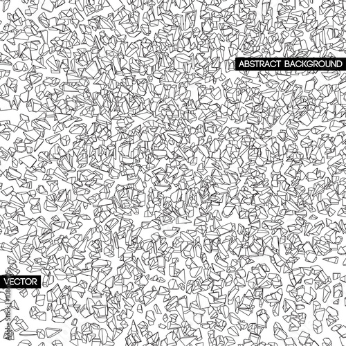 Broken texture. Abstract background.Vector.