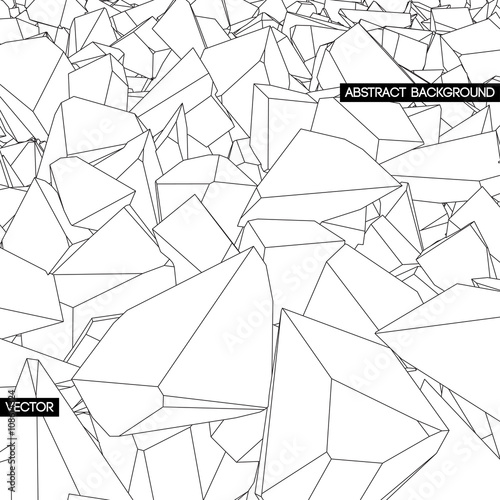 Broken texture. Abstract background.Vector.