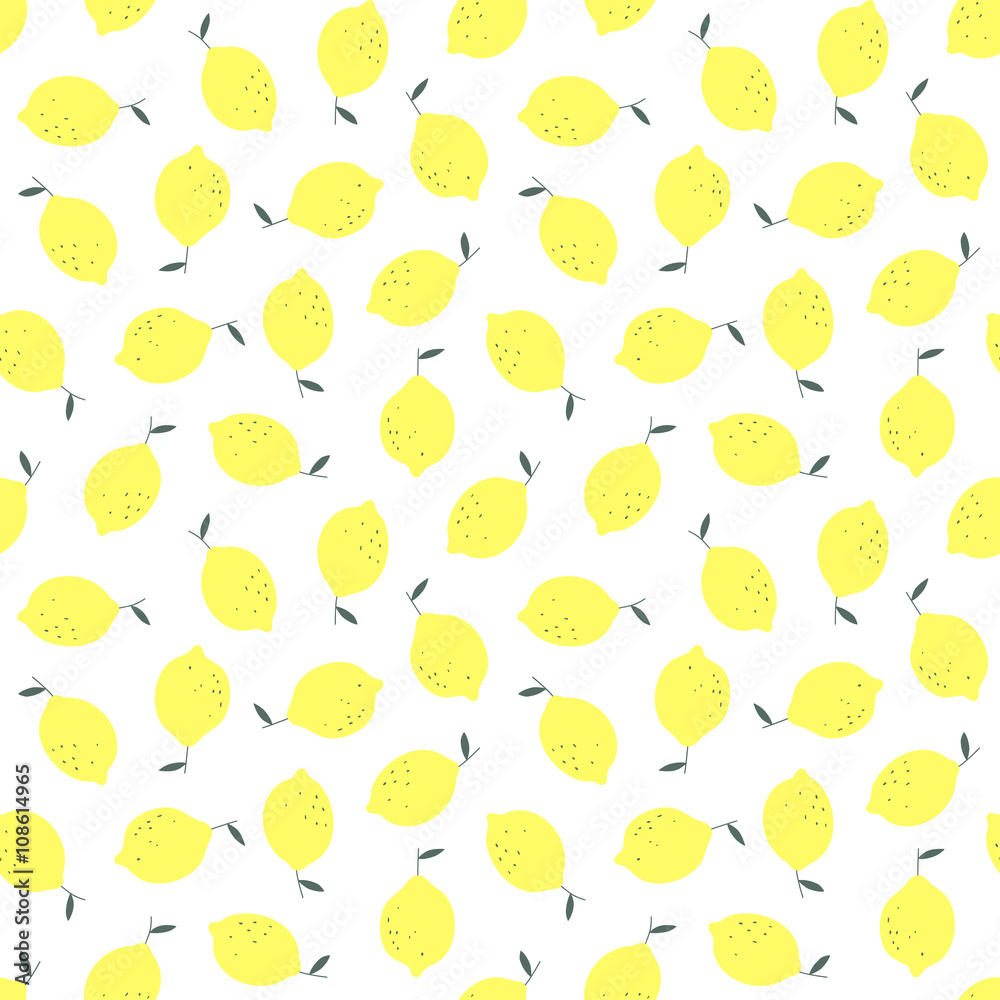 Seamless pattern with lemons. Vector background. Seamless pattern with lemons. Vector background.
