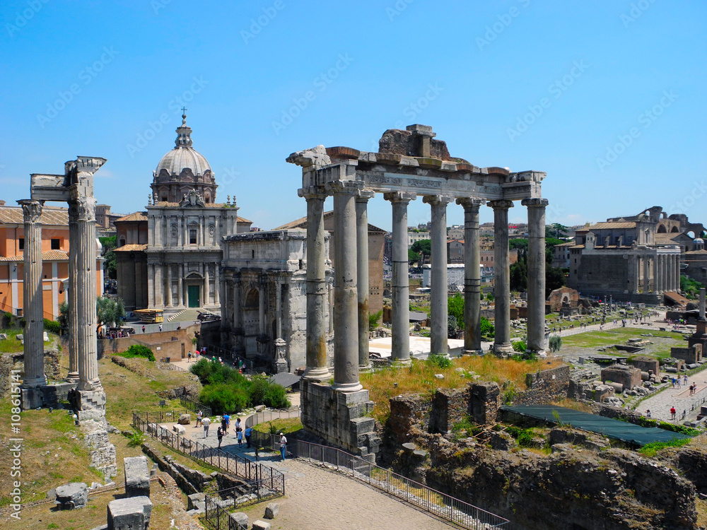 Roman Forum in Italy.