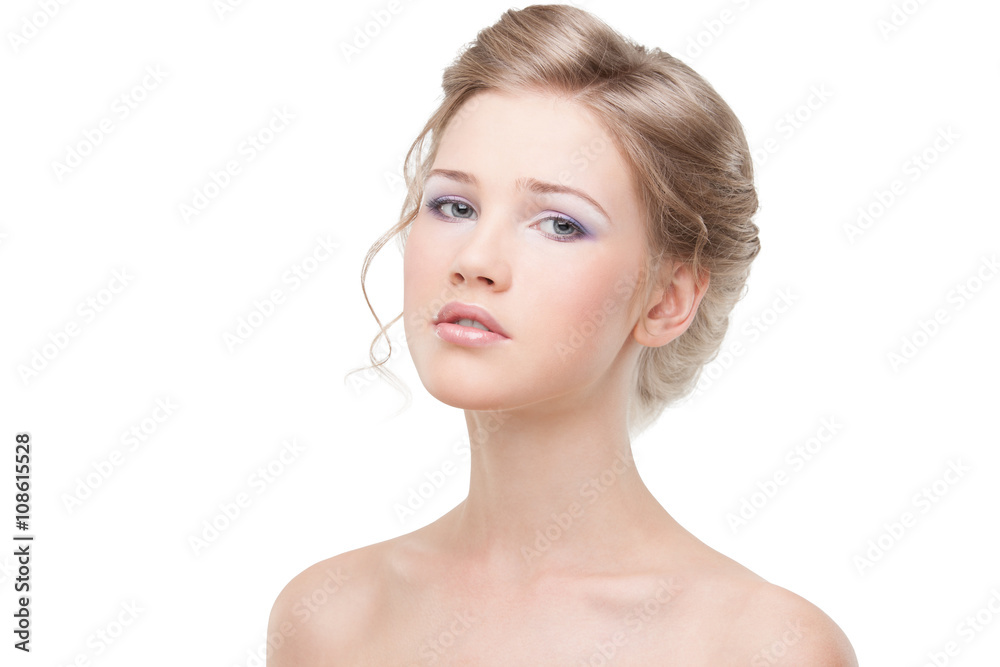 The beautiful girl