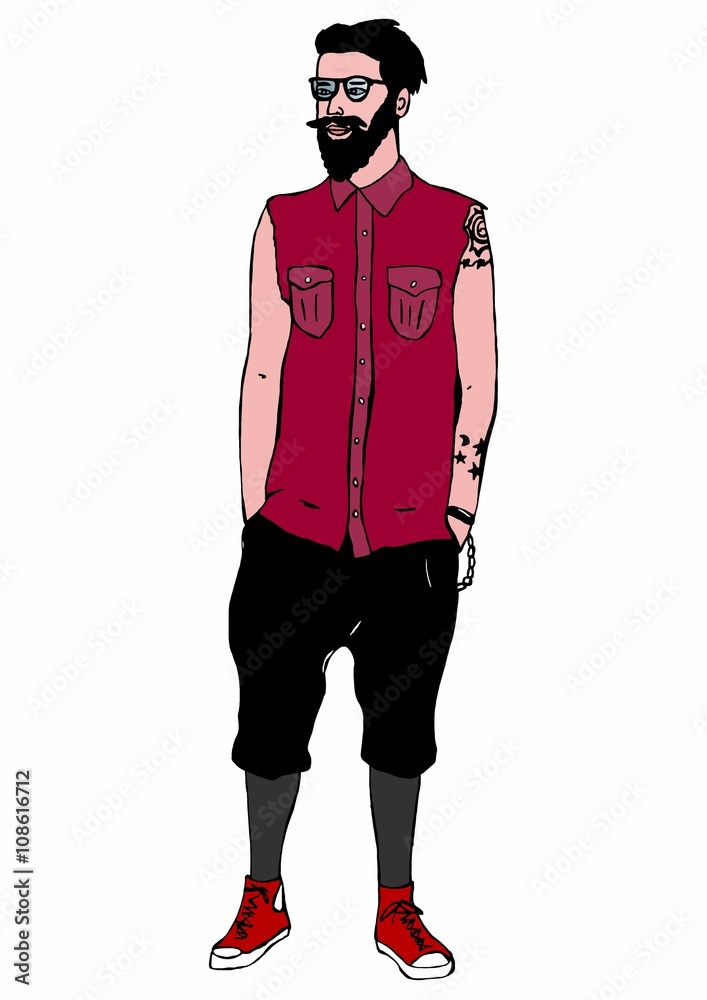 Hipster man Hipster man