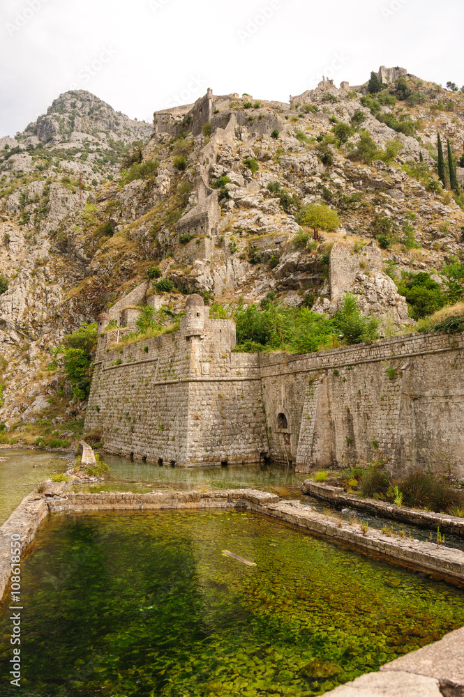 Kotor north defence walls