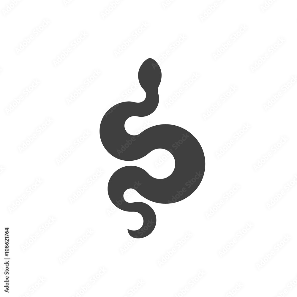 Annular snake sign icons in flat design style vector illustration modern quality Annular snake sign icons in flat design style vector illustration modern quality