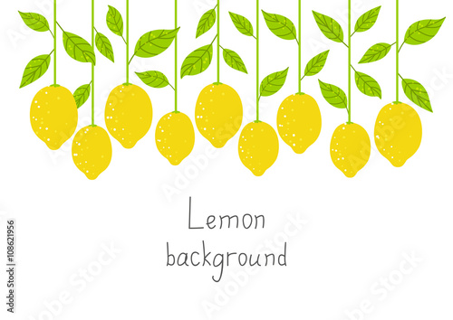 Lemon background for Your design 