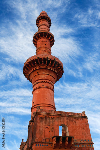 Chand Minar tower in Daulatabat Fort in Maharashtra, India photo