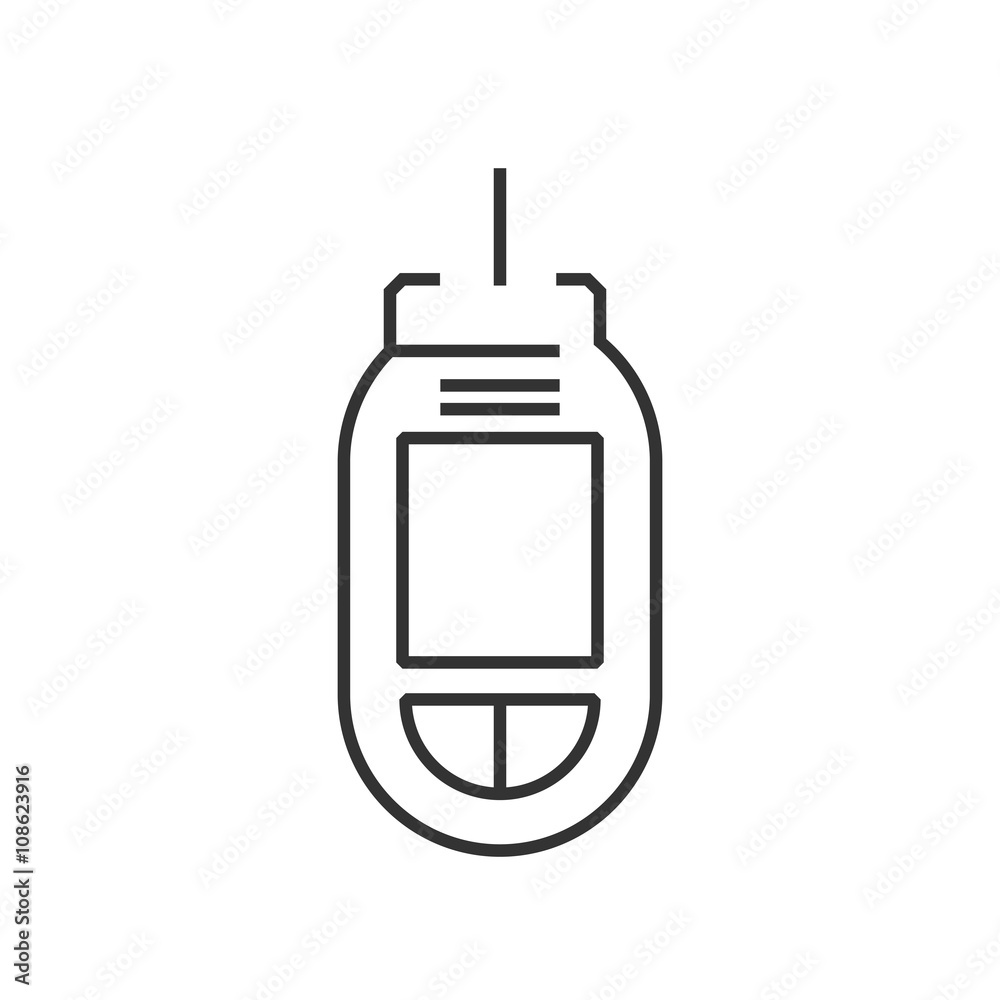 line icon Medical Device Icon, Diabetes Flat icon line icon Medical Device Icon, Diabetes Flat icon