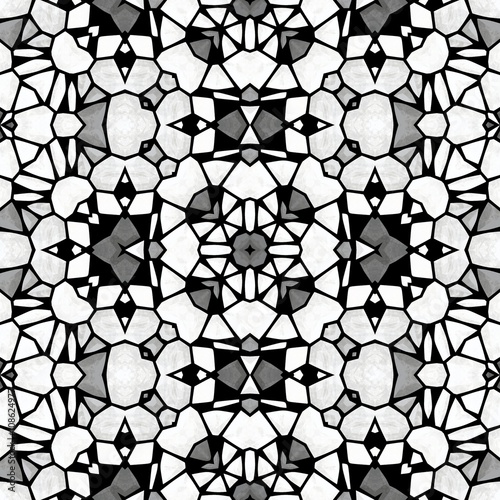 Kaleidoscopic pattern for coloring (anti-stress) photo