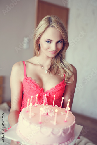 Erotic birthday cake