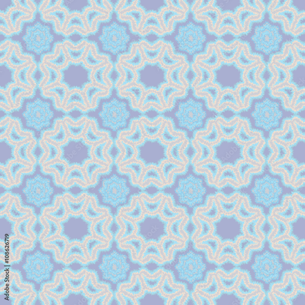 flowers and geometric patterns seamless