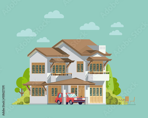 big modern house