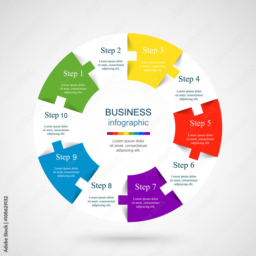 Vector infographic template