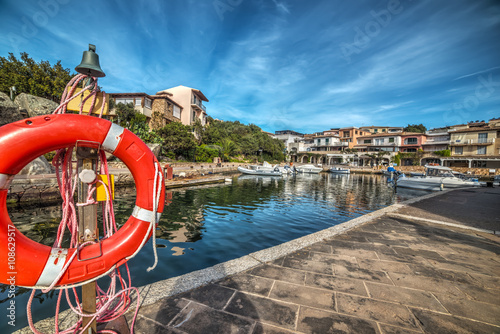 life buoy in Porto Rotondo harbor
