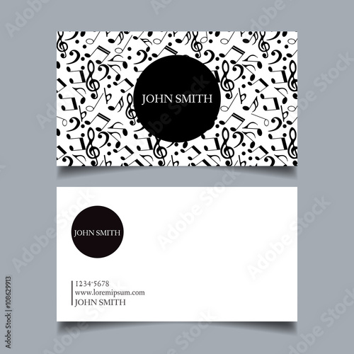 Business card design project vector