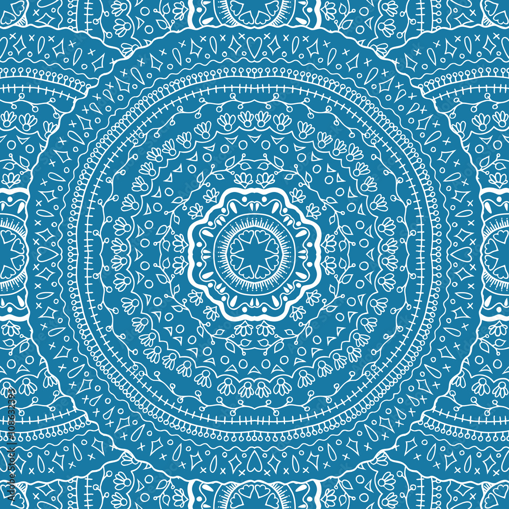 seamless pattern with mandalas