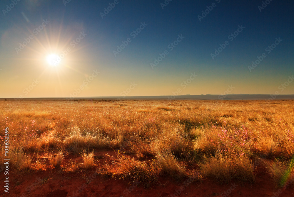 Sunset at one of the many unique landscapes in Madagascar