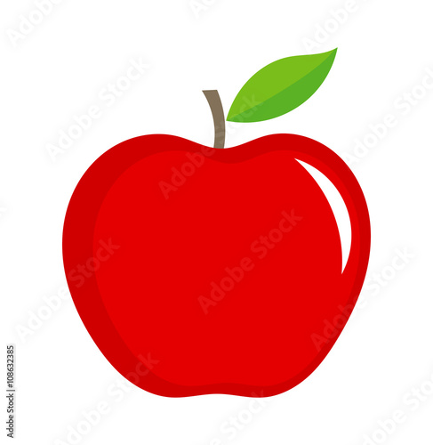 Red apple illustration