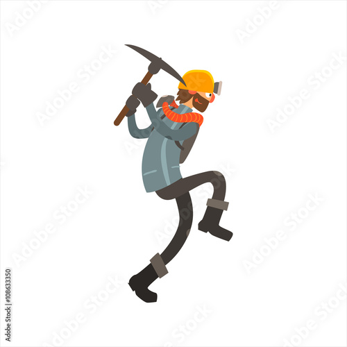 Profession Miner Vector Illustration
