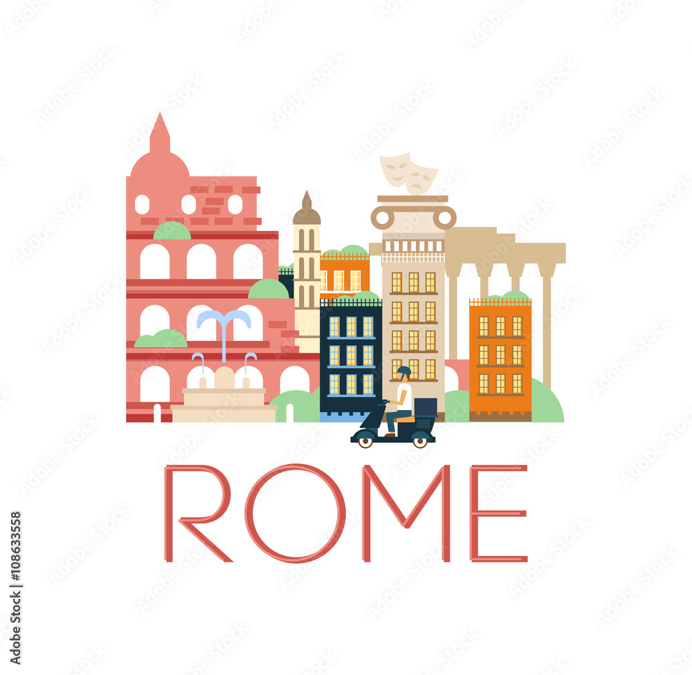 Rome Classic Toristic Scenery