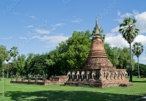 Ancient city in historic national park in Sukhothai province of